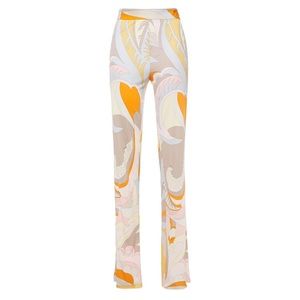 EMILIO PUCCI Printed silk-twill straight-leg pants